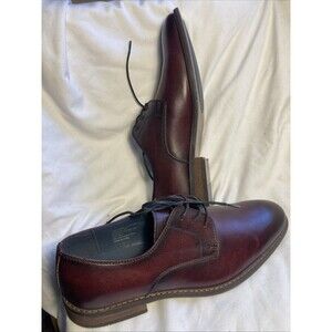 Italo Men’s Dress Shoes Size 10.5 Leather Formal Business Derby Deep Burgundy